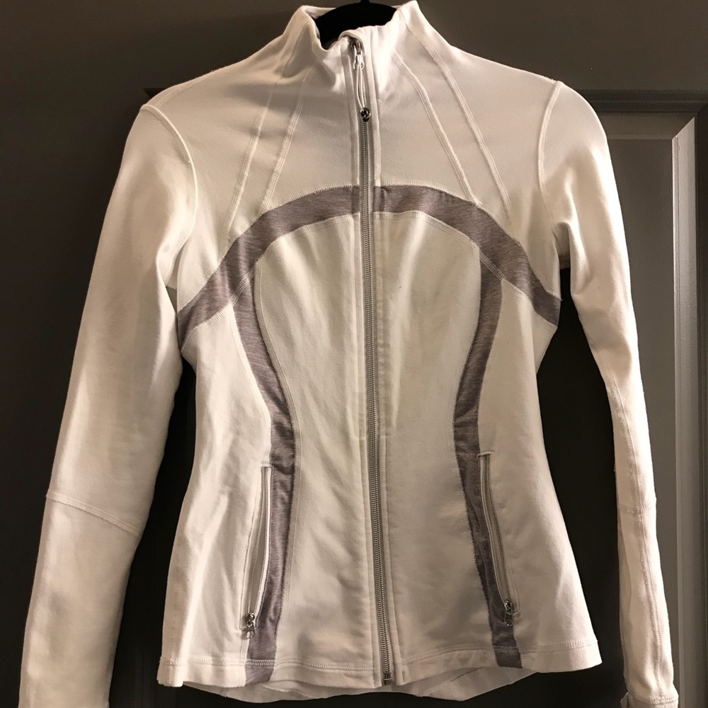 Lululemon white grey define jacket